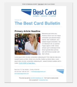 Best Card Email Template